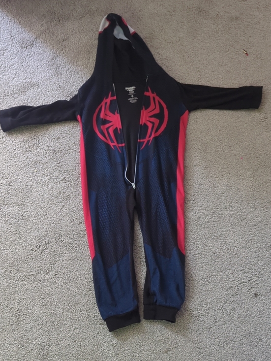 Marvel Other - Marvel Navy & Red Spider Logo Hooded One-Piece Zipper